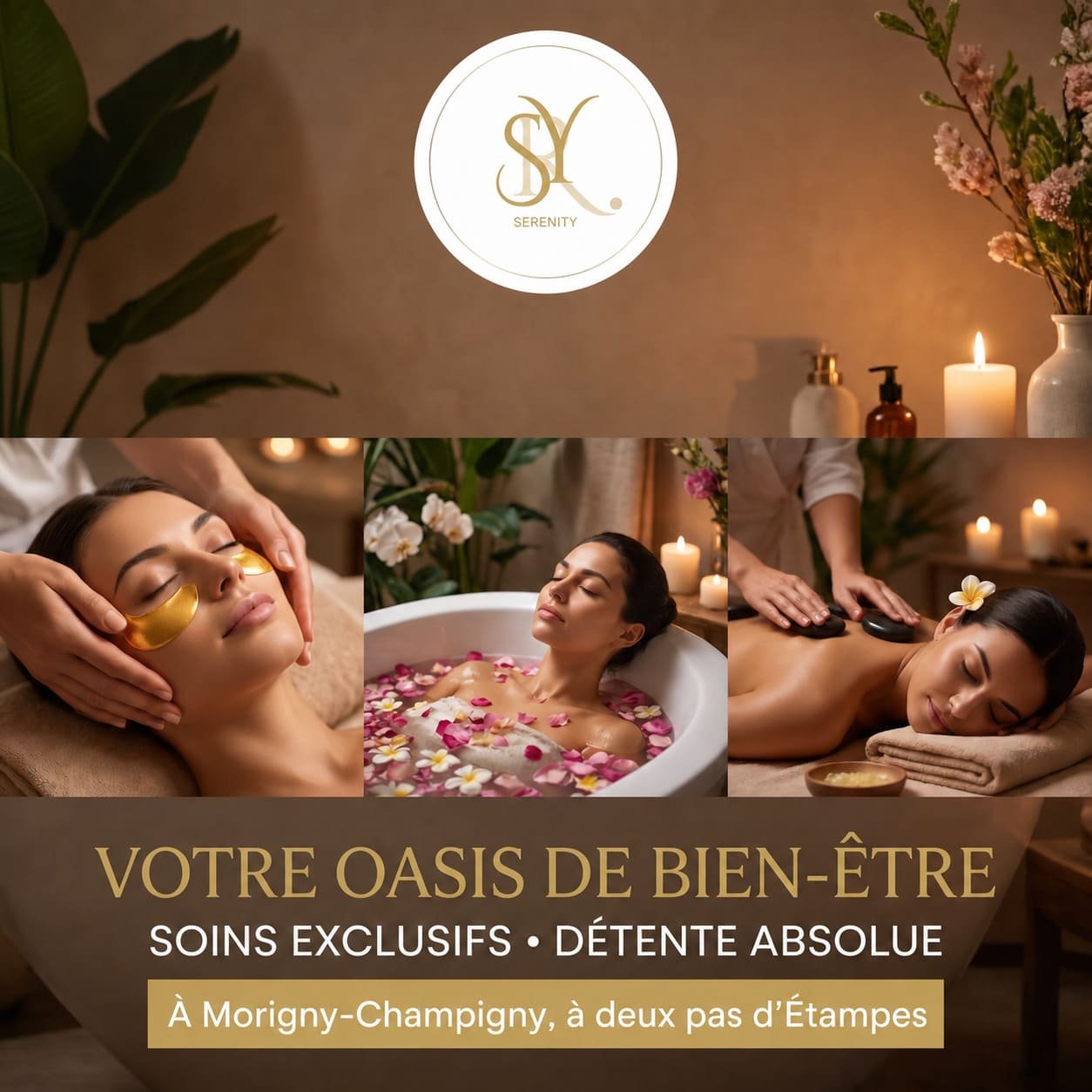 Serenity Institut - votre oasis de bien-être à Morigny-Champigny, soins exclusifs et détente